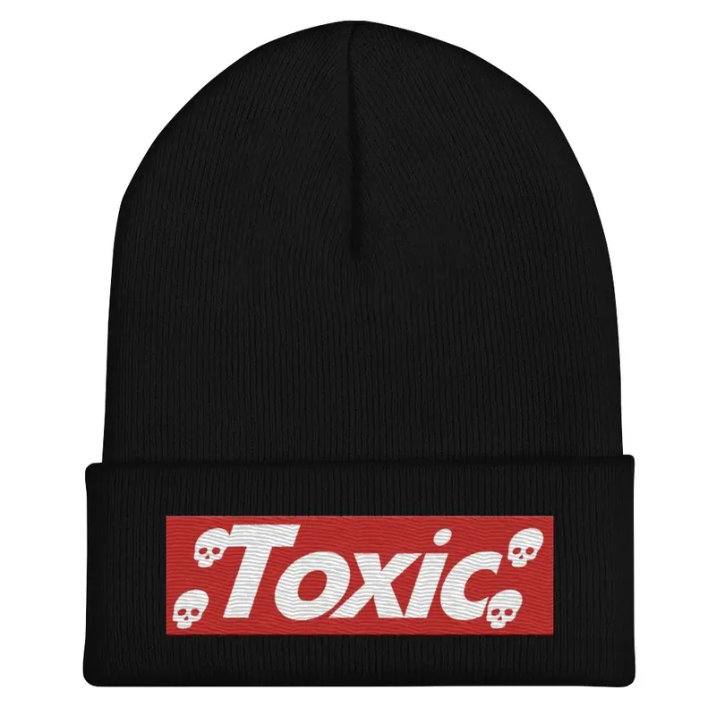 Embroidered Toxic Skulls Beanie